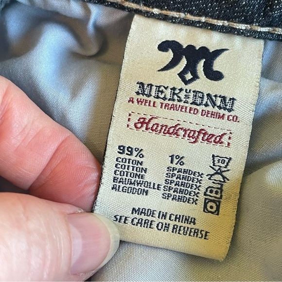 Mek Jeans Natalie Bootcut Light Factory Distressed – Size 25/30 - Picture 10 of 14